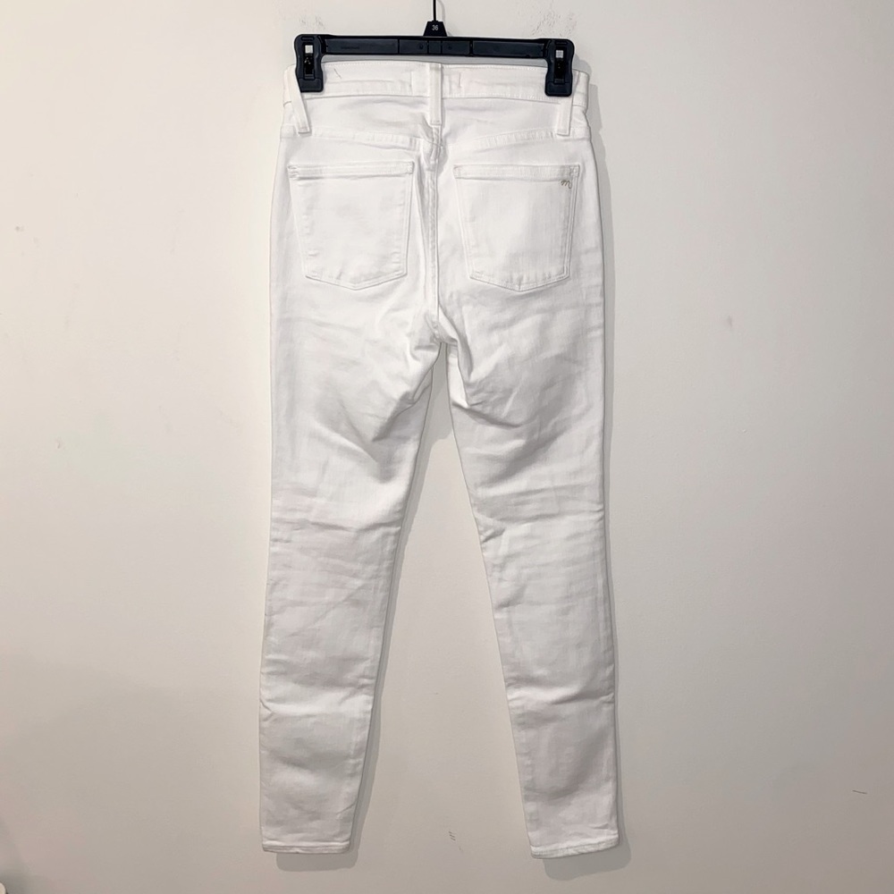 Madewell white 9” high rise skinny jeans Womens size 25 - Picture 4 of 6